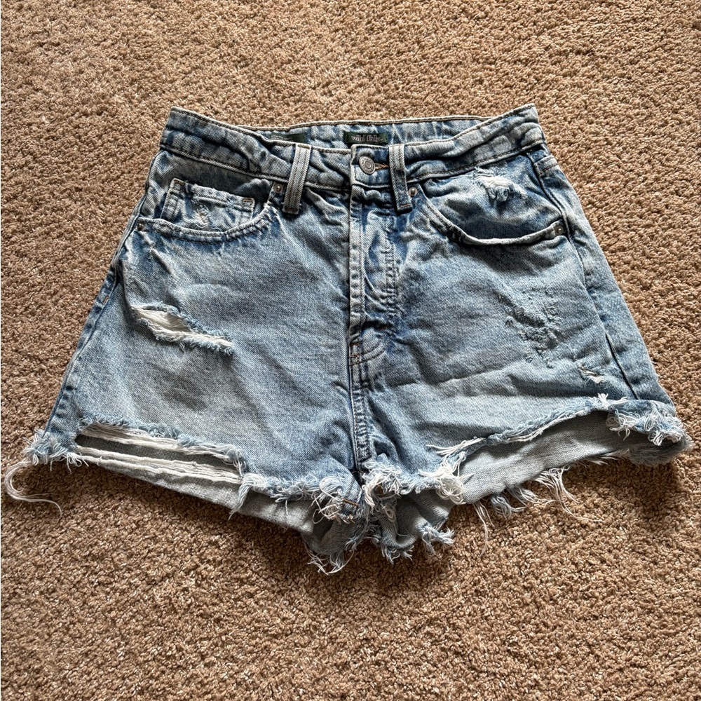 Wild Fable Light Blue Distressed Jean Shorts